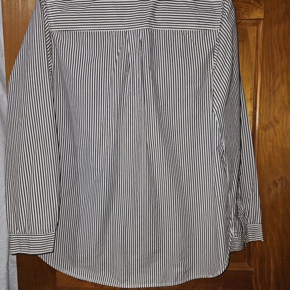 J. Crew Navy and White Striped Shirt - Picture 5 of 5